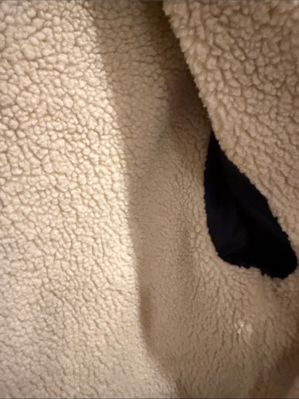 Sezane Navy Corduroy Sherpa-Lined Bomber - Picture 6 of 9